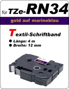 gold auf marineblau - 100% TZe-RN34 (12 mm) komp.