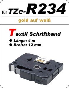 gold auf weiß - 100% TZe-R234 (12 mm) komp.