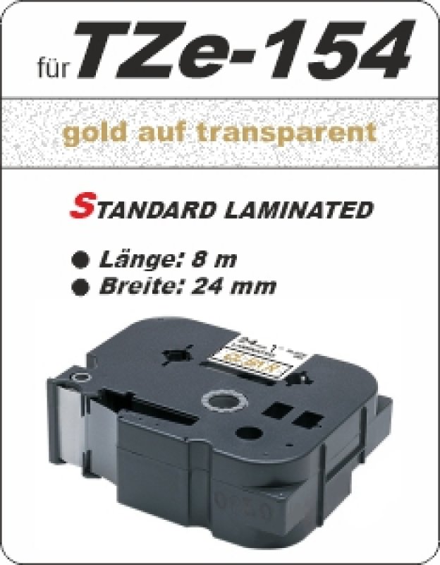 gold auf transparent - 100% TZe-154 (24 mm) komp.