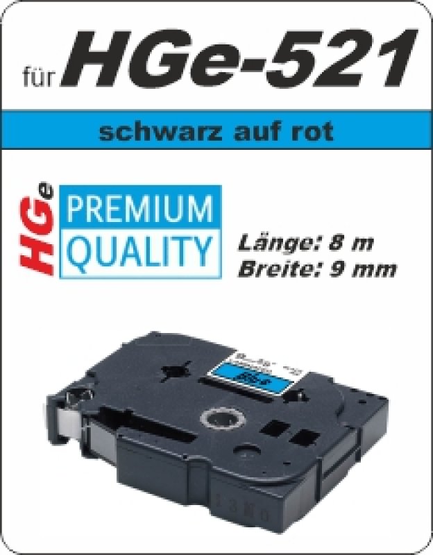 schwarz auf blau - 100% HGe-521 (9 mm) komp.
