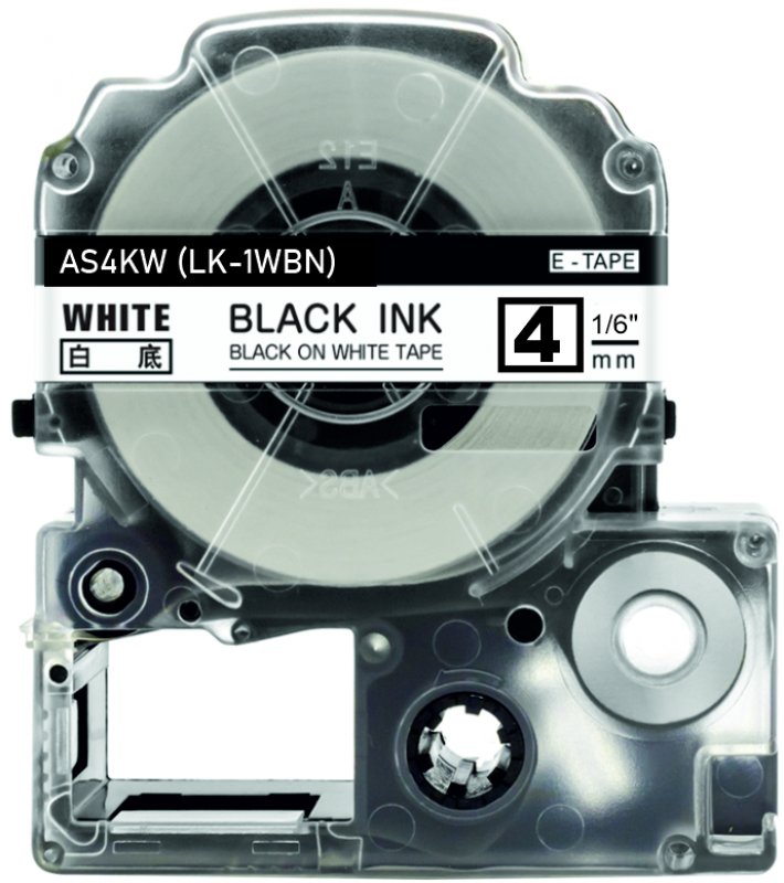 schwarz auf weiß - 100% LK-1WBN (4 mm) komp.
