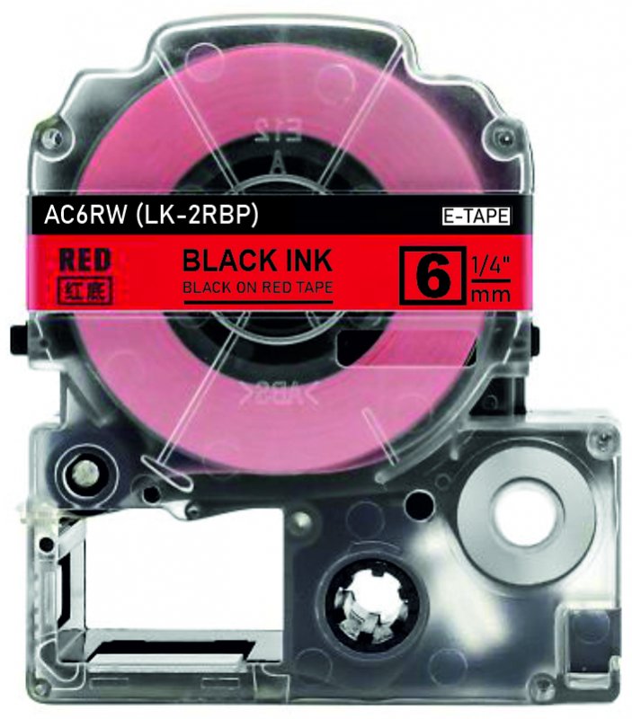 schwarz auf rot - 100% LK-2RBP (6 mm) komp.