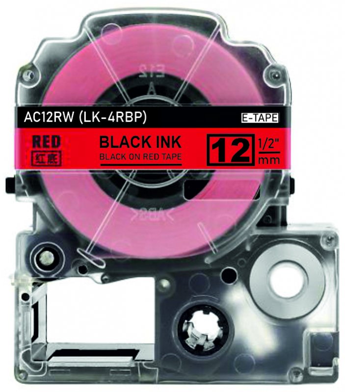 schwarz auf rot - 100% LK-4RBP (12 mm) komp.