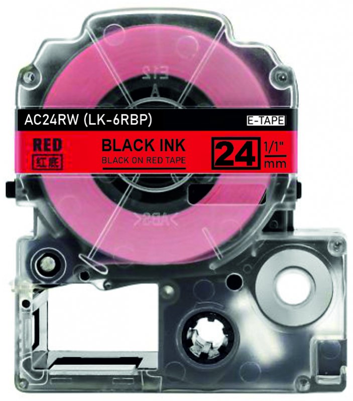 schwarz auf rot - 100% LK-6RBP (24 mm) komp.