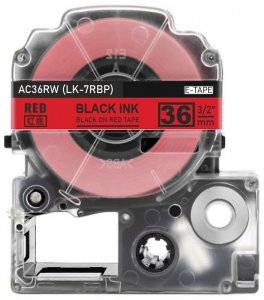 schwarz auf rot - 100% LK-7RBP (36 mm) komp.