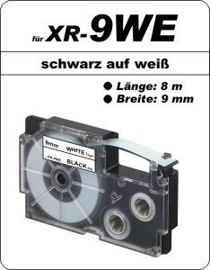 schwarz auf weiß - (9mm)