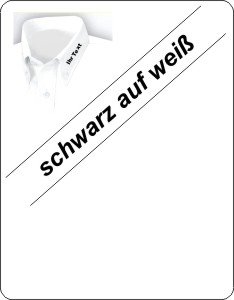 schwarz auf weiß